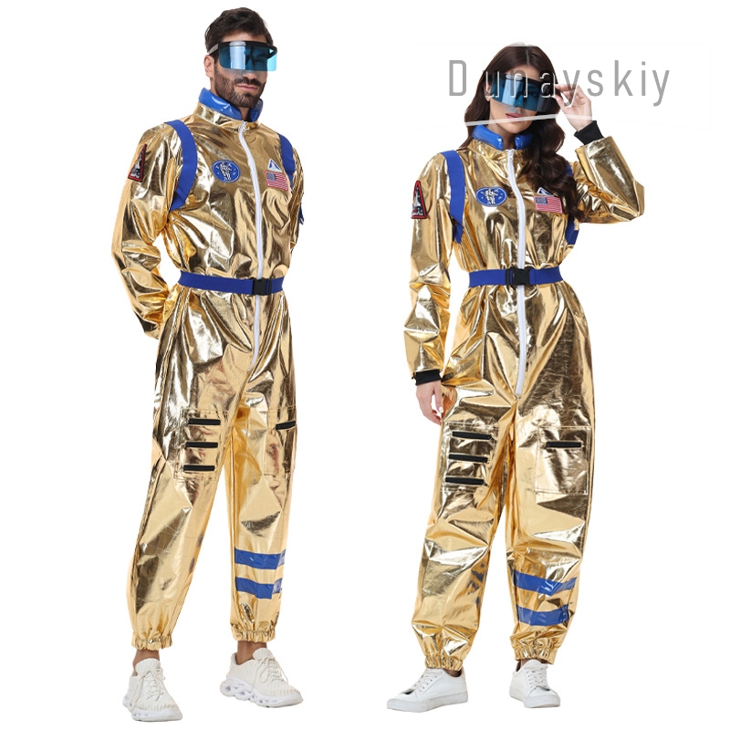 Shiny Metallic Gold Astronaut  - огляд і ціна Anime Cosplay Couple