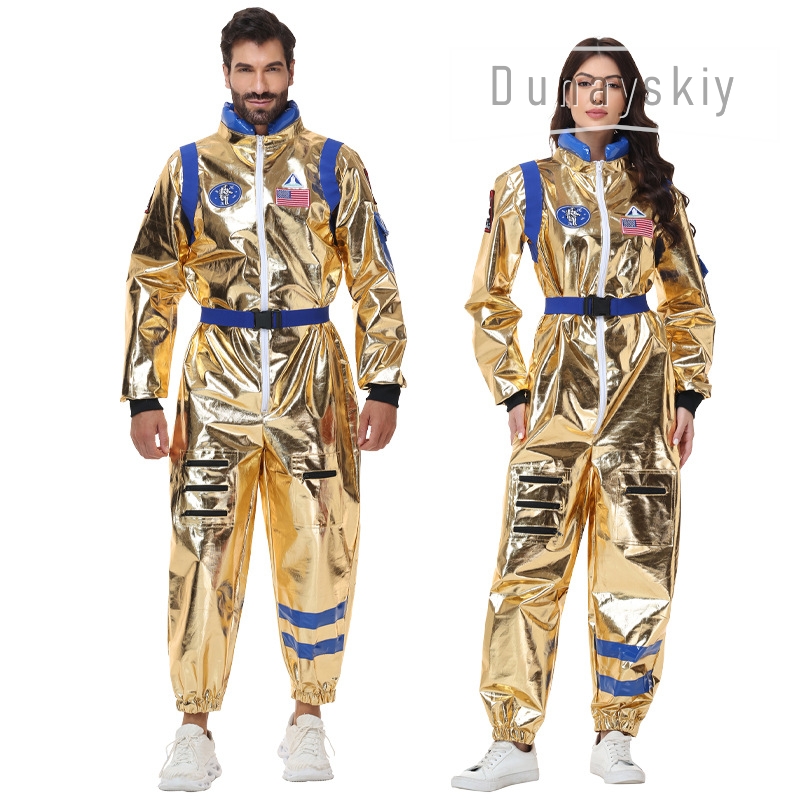 Shiny Metallic Gold Astronaut  - огляд і ціна Anime Cosplay Couple