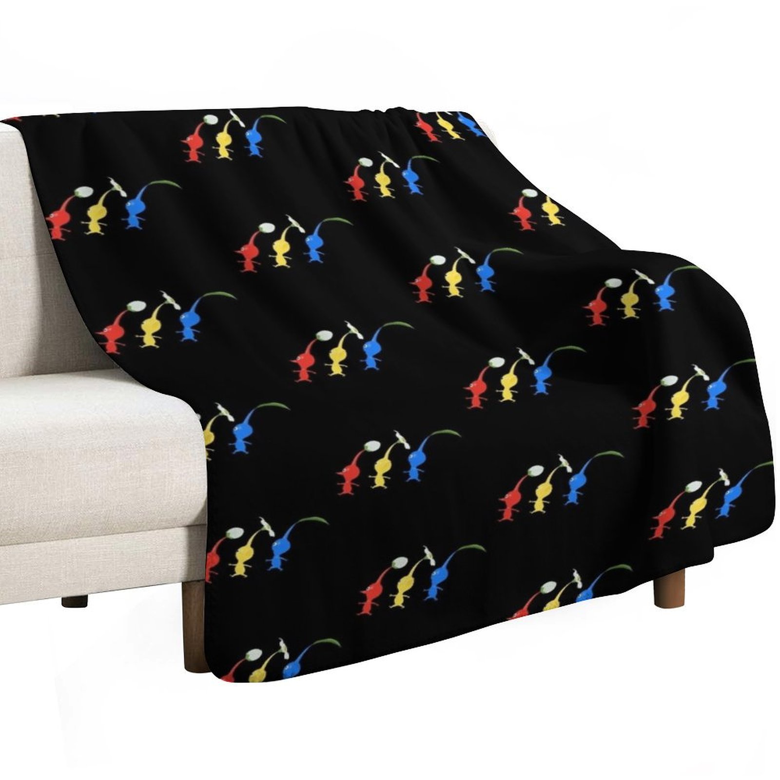 3 Pikmin Running Throw Blanket - огляд і ціна Anime Cosplay Idea